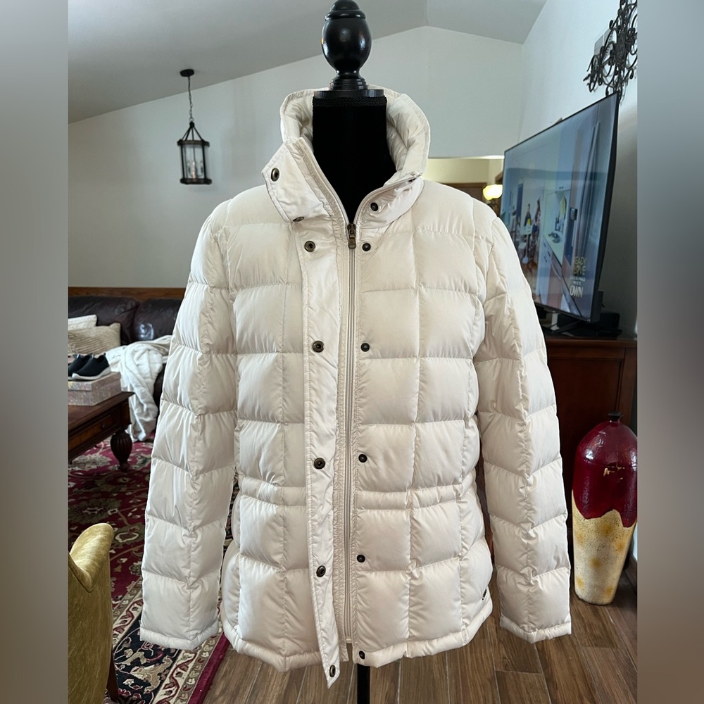 Ralph Lauren Cream Puffer Jacket - Picture 3 of 6